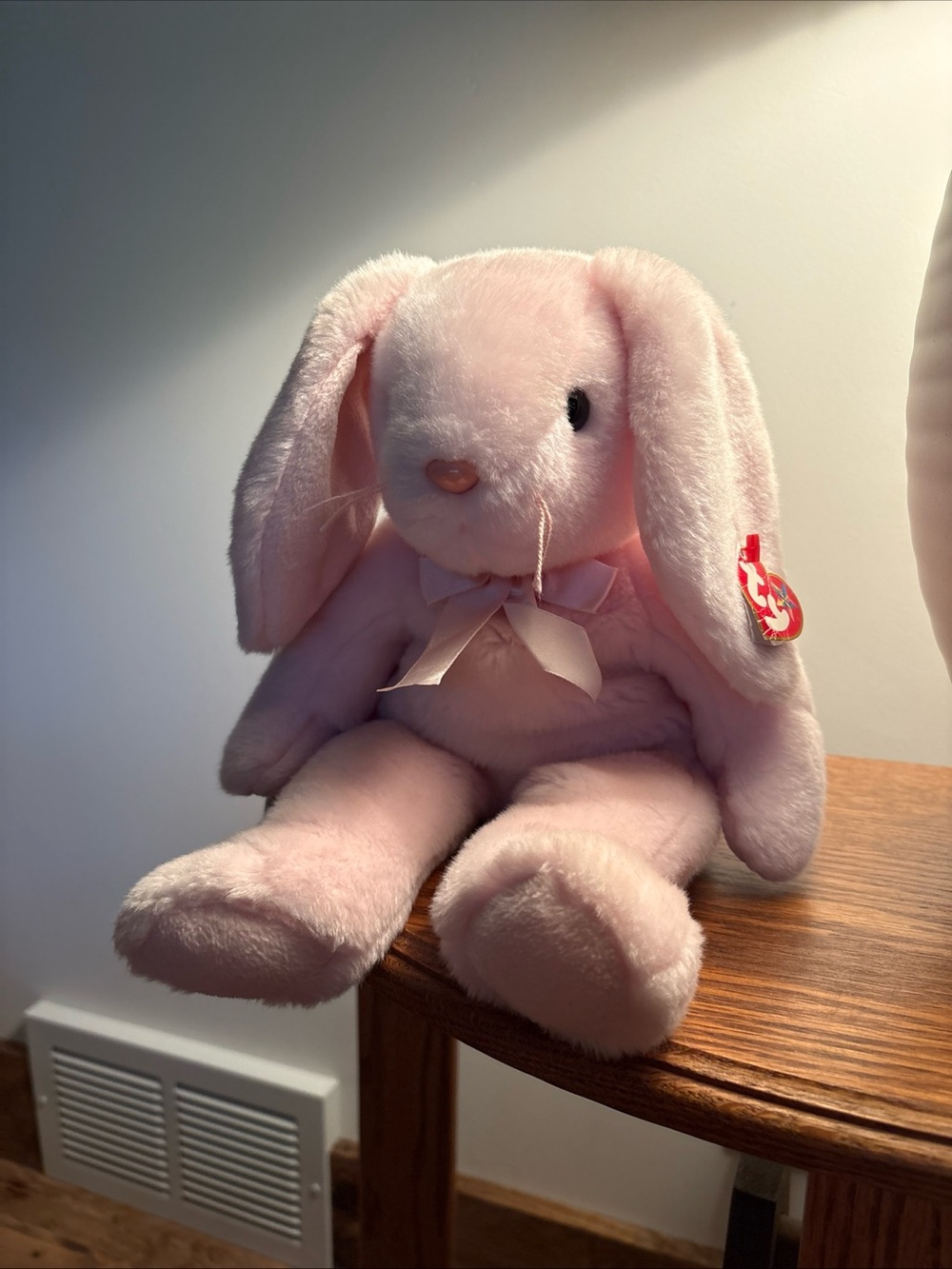 Ty Beanie Buddy Hoppity 14" Pink Bunny Rabbit Plush Stuffed Animal